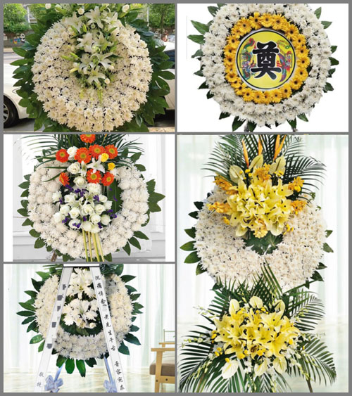 山东济宁嘉祥县梁宝寺镇桑西村花圈速递